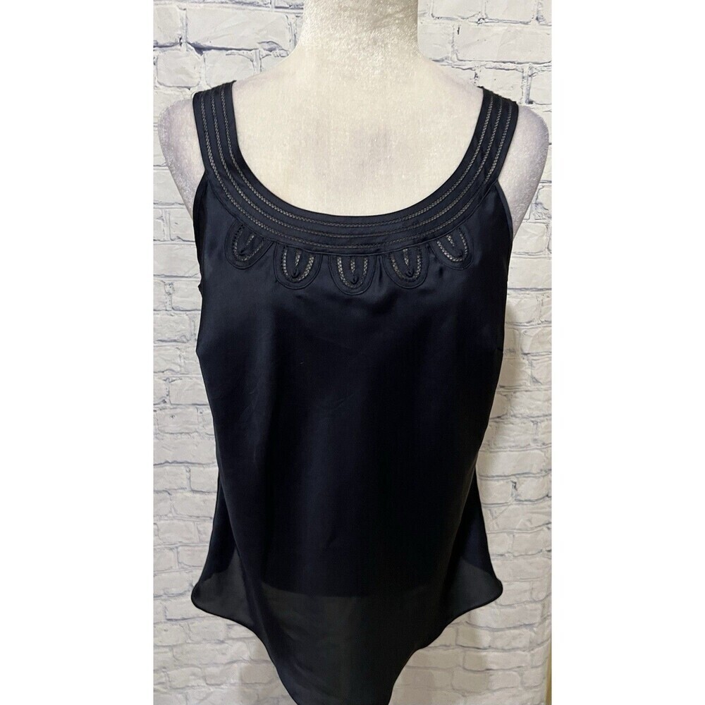 Ann Taylor LOFT Cami Sleeveless Top Midnight Blue Size Small